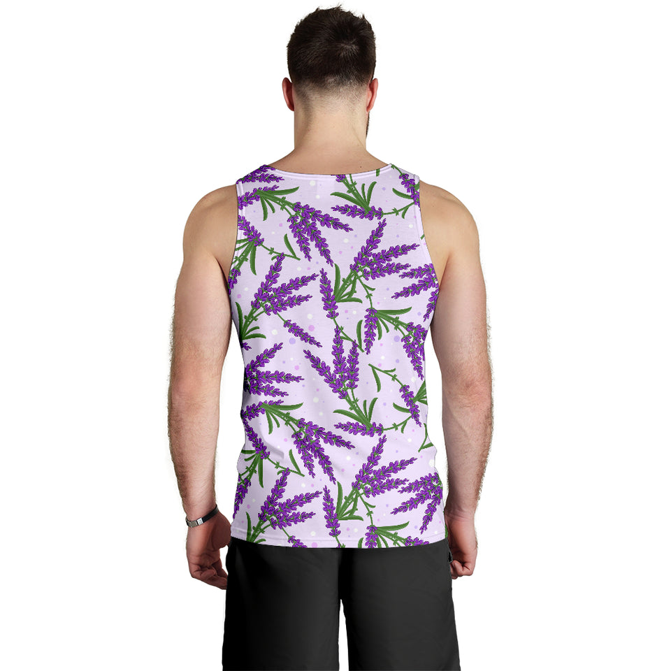 Lavender Pattern Men Tank Top