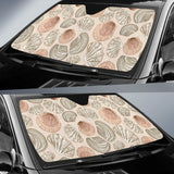 Shell Pattern Background Car Sun Shade