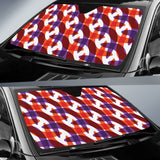 Boomerang Pattern Background Car Sun Shade