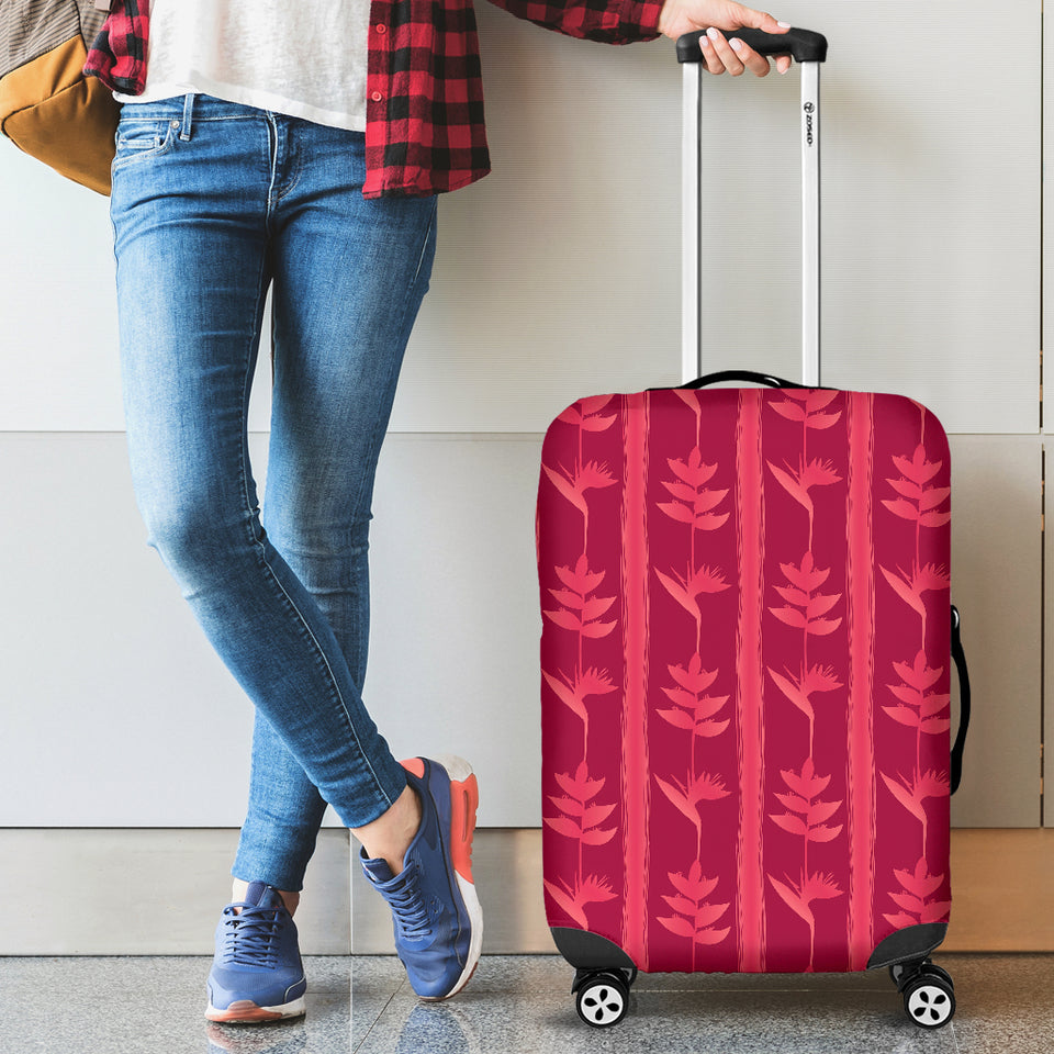 Heliconia Pink Pattern Luggage Covers