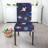 Pig Pattern Print Design 05 Dining Chair Slipcover