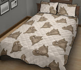 Sea Lion Pattern Quilt Bed Set