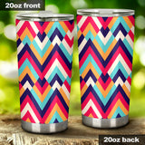 Zigzag Chevron Pattern Background Tumbler