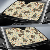 Raccoon Pattern Car Sun Shade