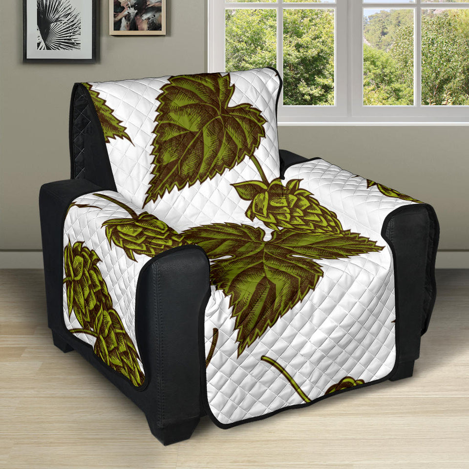 Hop Leaves Pattern Recliner Cover Protector