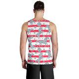 Unicorn Silver Pattern Men Tank Top