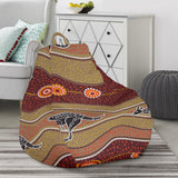 Kangaroo Aboriginal Pattern Bean Bag Cover