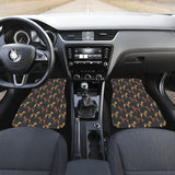 Greyhound Pattern Print Design 01 Front Car Mats