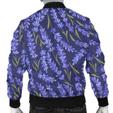 Lavender Theme Pattern Men Bomber Jacket