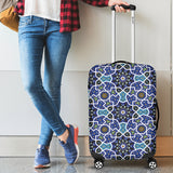 Blue Arabic Morocco Pattern Luggage Covers