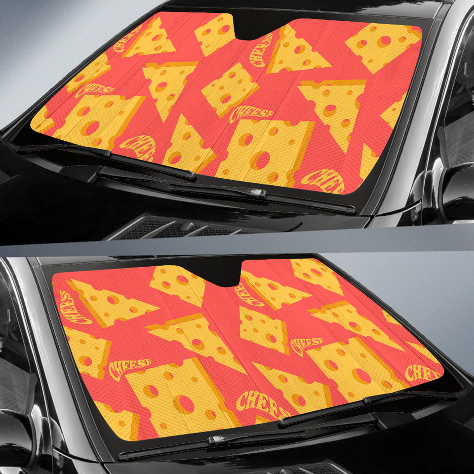 Sliced Cheese Pattern  Car Sun Shade