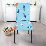 Surfboard Pattern Print Design 05 Dining Chair Slipcover