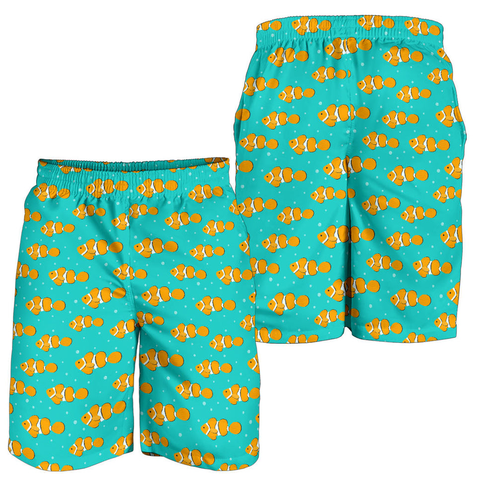 Clown Fish Pattern Print Design 02 Men Shorts