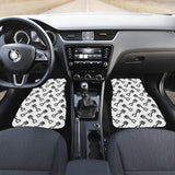 Engine Piston Theme Background Pattern Print Design 05 Front and Back Car Mats