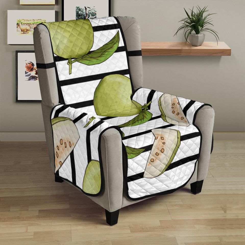 Guava Pattern Stripe background Chair Cover Protector