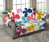 Colorful Butterfly Pattern Loveseat Couch Cover Protector