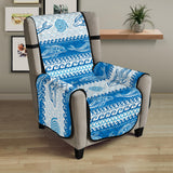 Dolphin Tribal Pattern background Chair Cover Protector