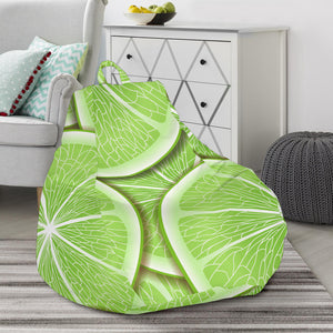 Sliced Lime Pattern Bean Bag Cover