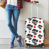 Black Bonsai Pattern Luggage Covers