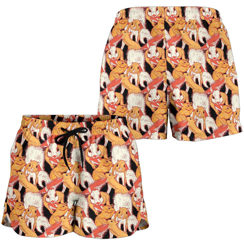 Squirrel Pattern Print Design 04 Women Shorts