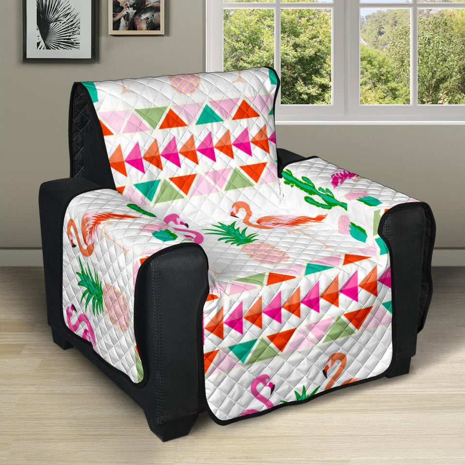 Flamingo Pattern Recliner Cover Protector