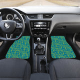 Music Notes Pattern Print Design 05 Front Car Mats