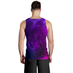 Pink Space Galaxy Pattern4 Men Tank Top