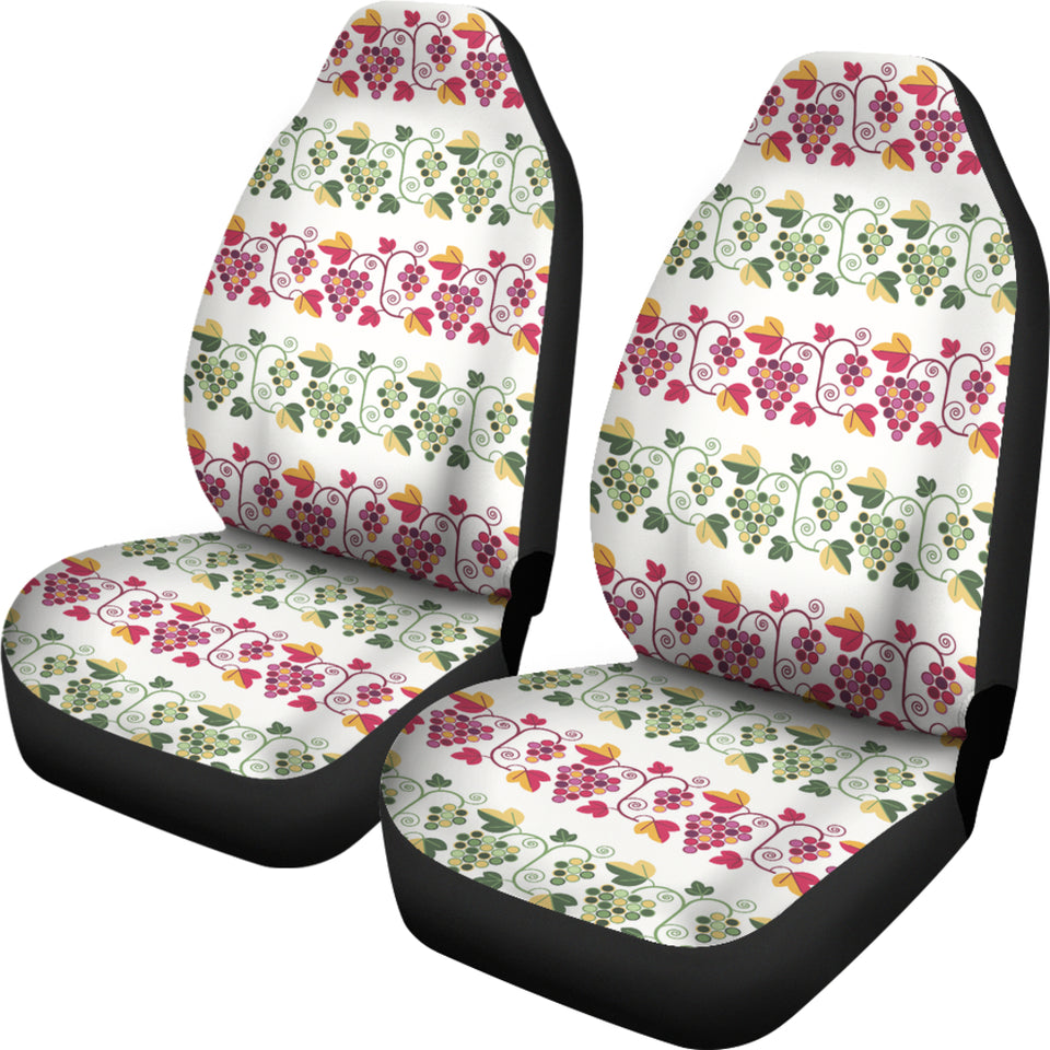 Grape Grahpic Decorative Pattern Universal Fit Car Seat Covers
