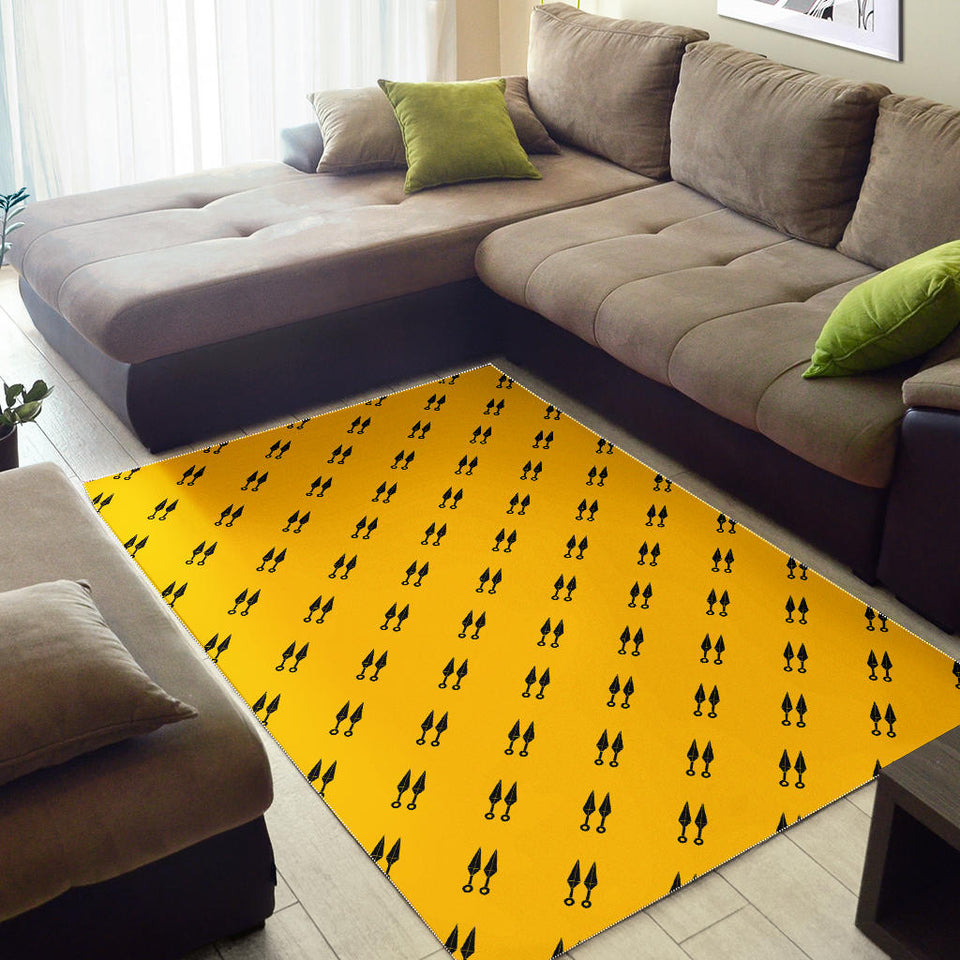 Ninja Weapon Pattern Area Rug