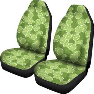 Lime Pattern Background Universal Fit Car Seat Covers