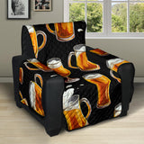 Beer Pattern Background Recliner Cover Protector