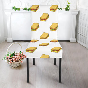 Sandwich Pattern Print Design 04 Dining Chair Slipcover