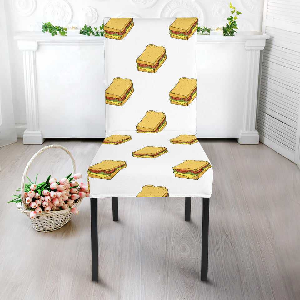 Sandwich Pattern Print Design 04 Dining Chair Slipcover