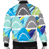 Shark Head Pattern Men Bomber Jacket