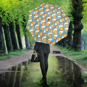 Lion Pattern Print Design 05 Umbrella