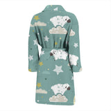 Sheep Sweet Dream Pattern Men Bathrobe