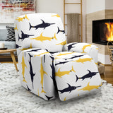 Swordfish Pattern Print Design 05 Recliner Chair Slipcover