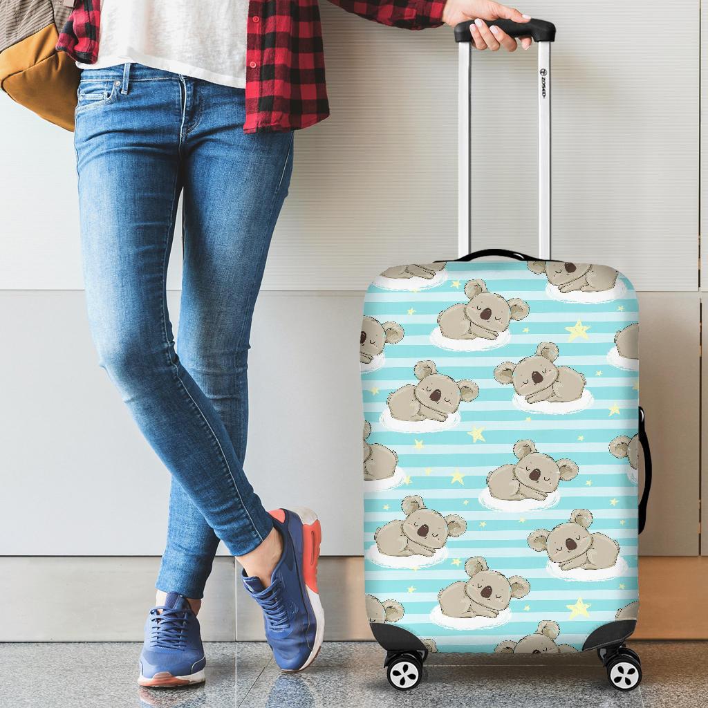 Sleep Koala Pattern Cabin Suitcases Luggages
