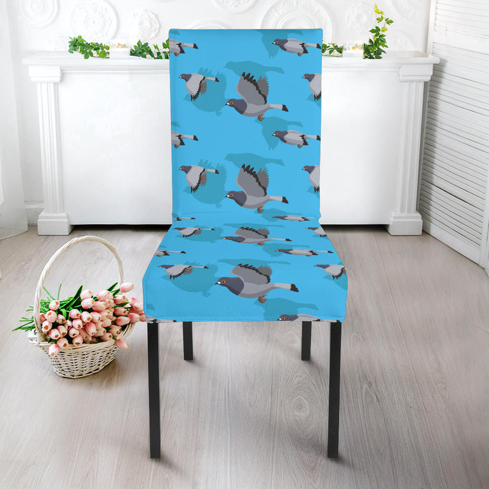 Pigeon Pattern Print Design 05 Dining Chair Slipcover
