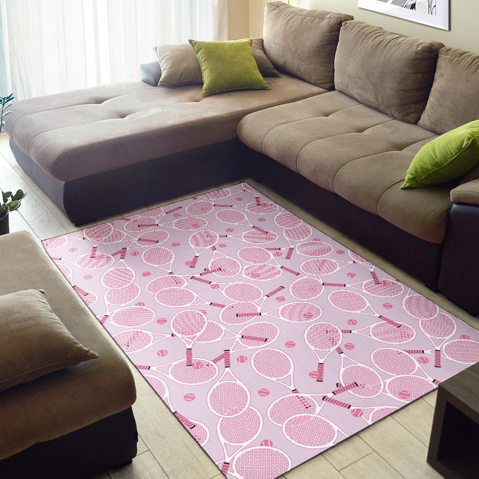 Tennis Pattern Print Design 02 Area Rug