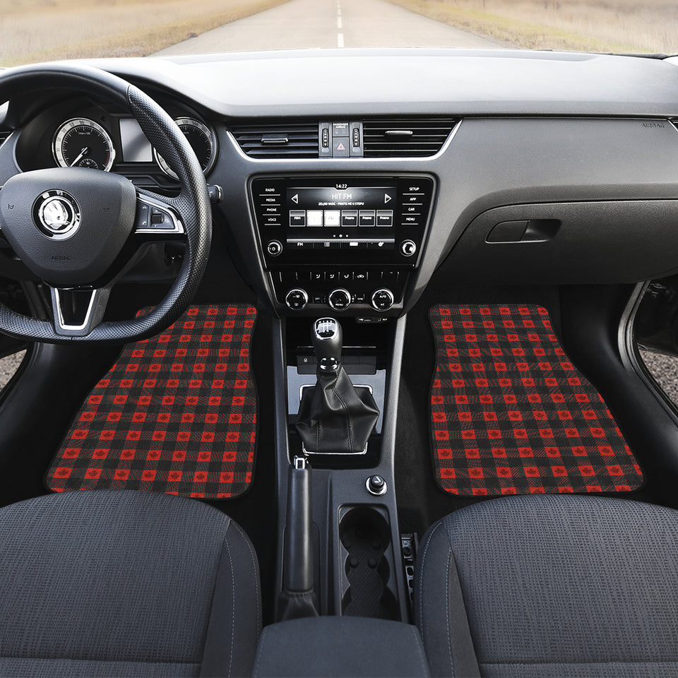 Canada Pattern Print Design 01 Front Car Mats