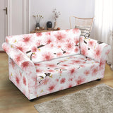 Sakura Pattern Theme Loveseat Couch Slipcover