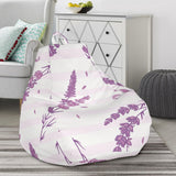 Lavender Pattern Stripe Background Bean Bag Cover