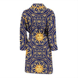 Sun Pattern Men Bathrobe