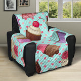 Cup Cake Heart Pattern Recliner Cover Protector