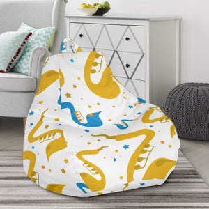 Saxophone Pattern Bean Bag Cover