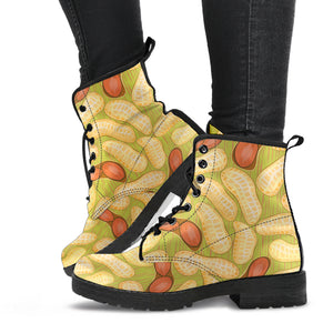 Peanut Pattern Theme Leather Boots