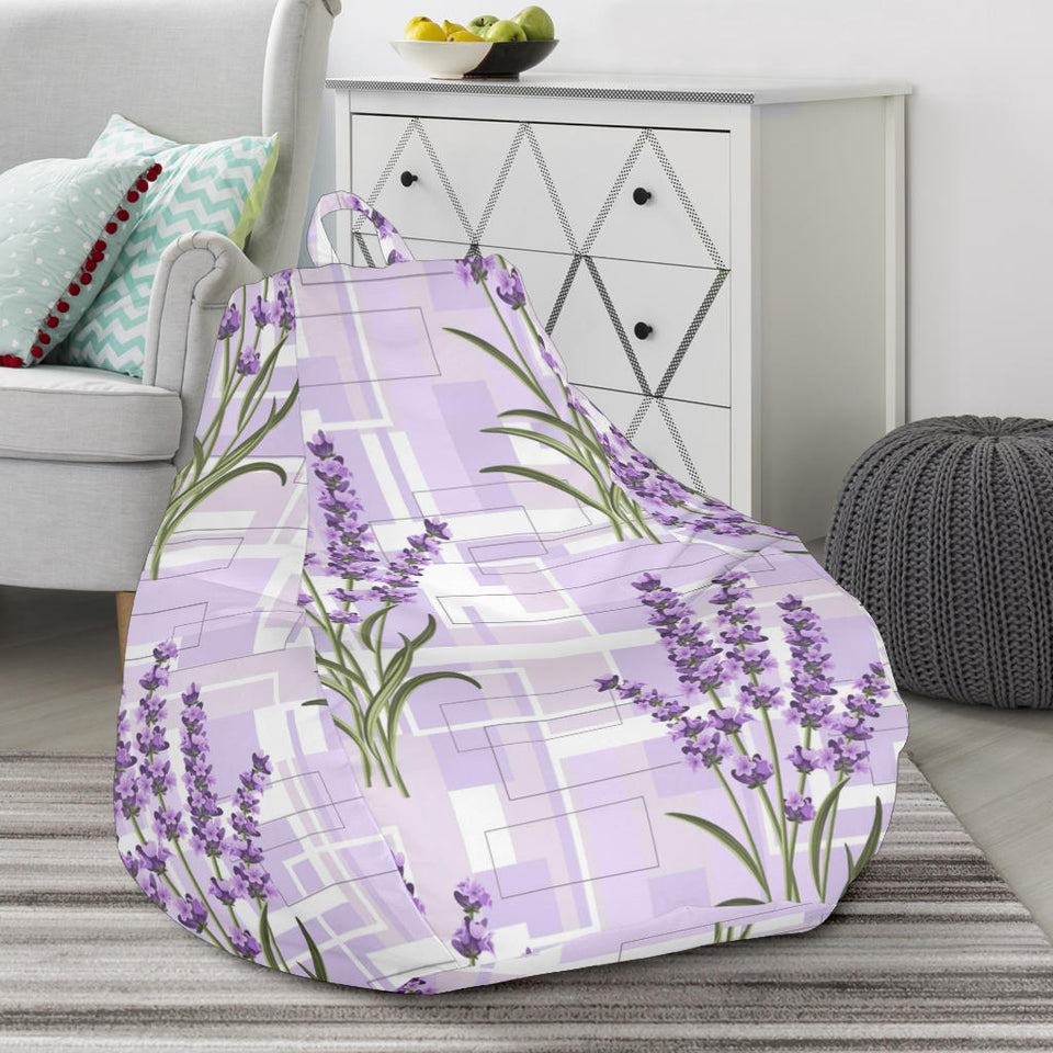 Lavender Pattern Theme Bean Bag Cover