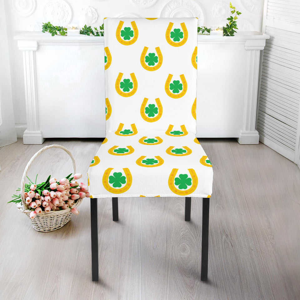 Horseshoes Pattern Print Design 03 Dining Chair Slipcover