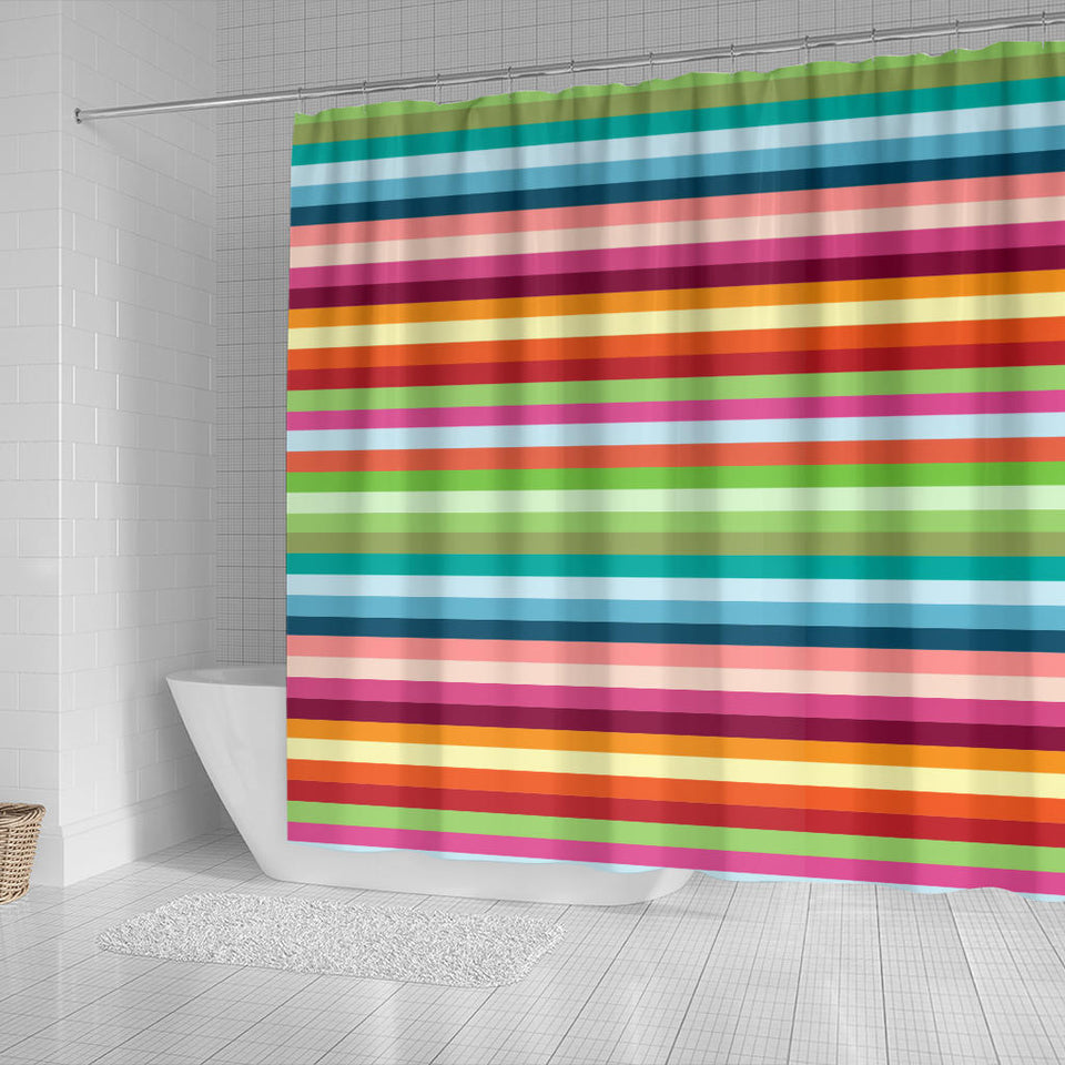 Rainbow Pattern Shower Curtain Fulfilled In US
